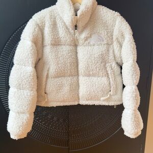 The North Face White Sherpa Jacket